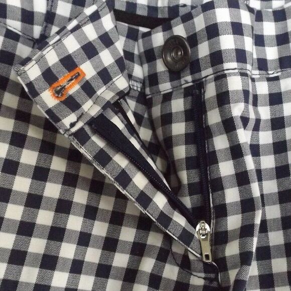 NIKE Dri-Fit Shorts, 10, Golf Fit, Blue/White Gingham, 6" inseam, Pockets - Picture 10 of 14